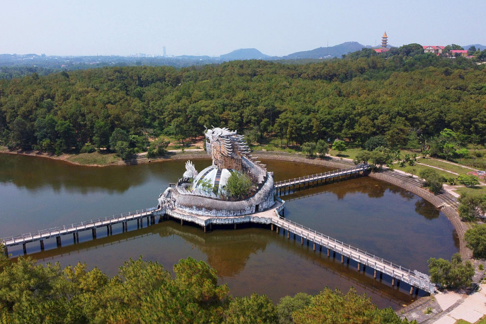 Thuy Tien Lake has been highlighted by respected global media as one of the most captivating abandoned places on Earth